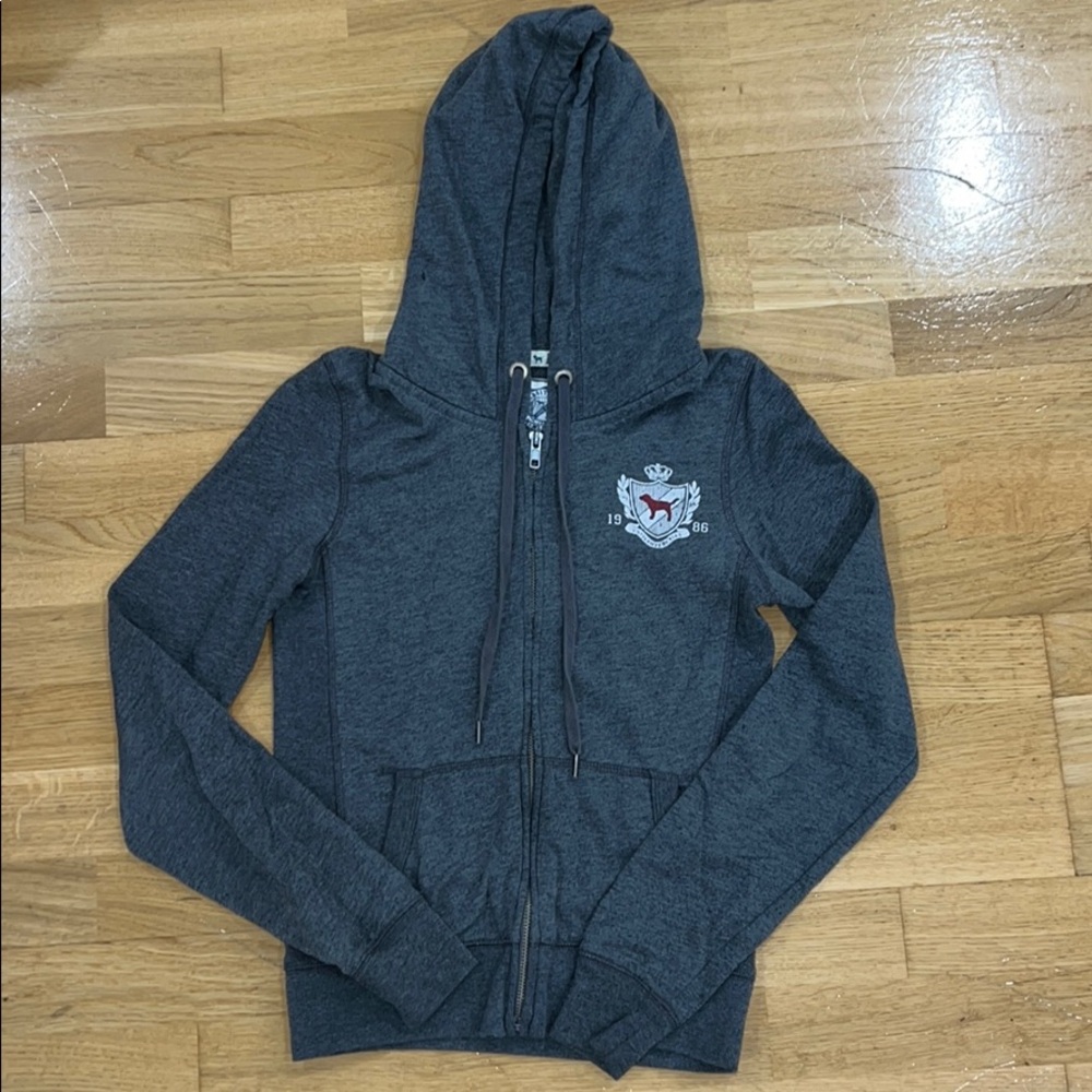 PINK grey hoodie
